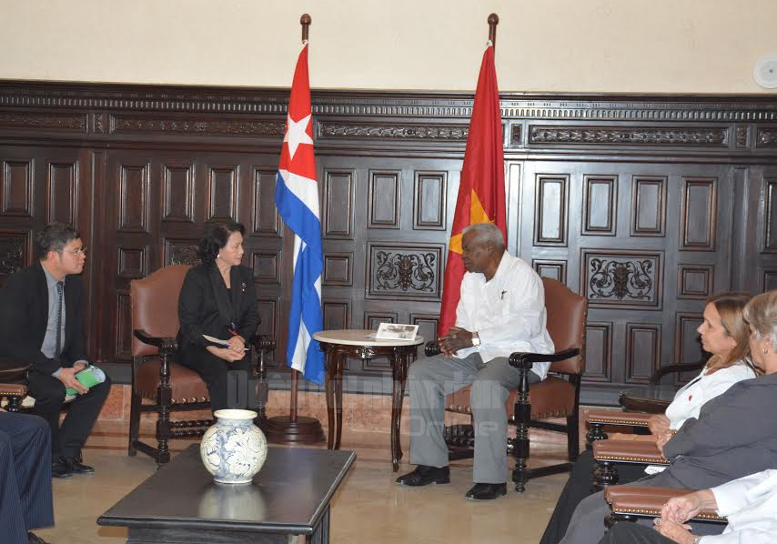 Chủ tịch Quốc hội Nguyễn Thị Kim Ngân hội kiến Chủ tịch Quốc hội Cu-ba Ét-xtê-ban La-xô
